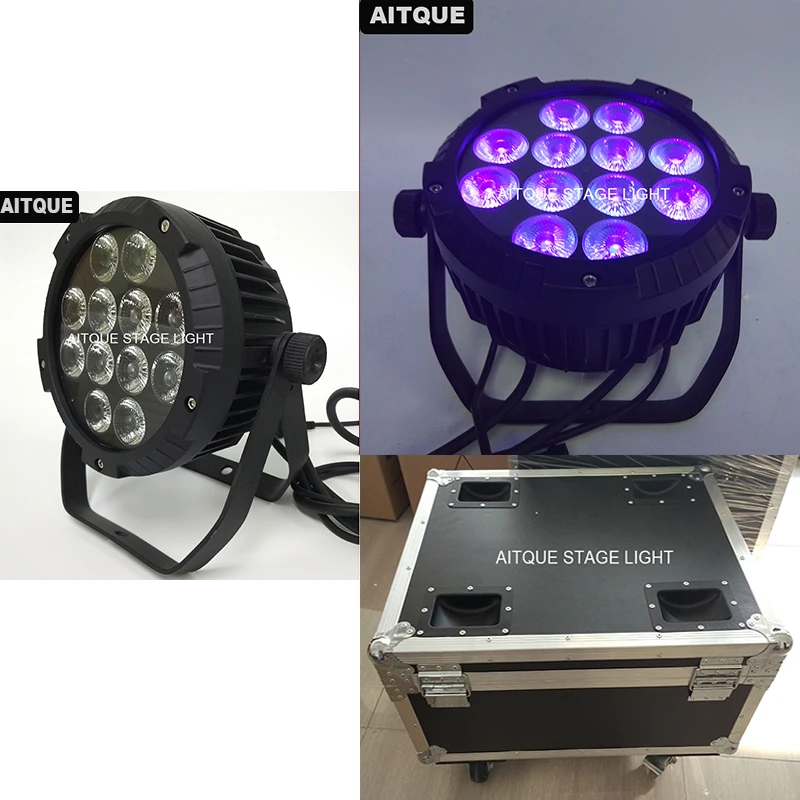 (4 шт./Case) напольный uplights 12x18 Вт led par мини 12 светодиодов УФ этапе номинальной света 6 в 1 открытый номинальной света ip65