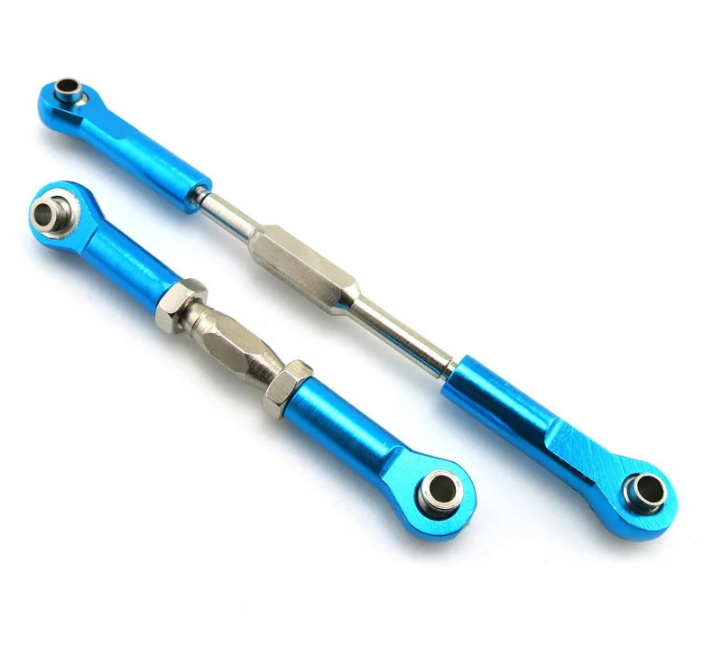 

1PCS Aluminum Linkages Pull Rods Servo Linkage Adjustable Pulling Steering Rods Arms with M3 Ball Head for RC Hobby Car Upgrades