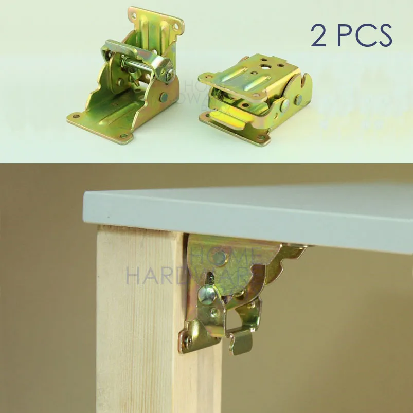 folding leg bracket folded feet self lock portable table spring loaded