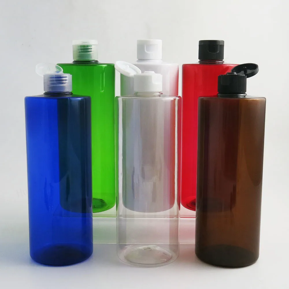 12X500 мл Большой белого и синего цвета зеленый янтарь красный прозрачный Lage многоразового ПЭТ пластиковая бутылка шампуня контейнеры с