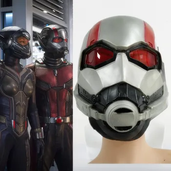 

New Movie Antman Ant-Man and Wasp Mask Cosplay Antman Latex helmet Scott Edward Helmets Masks New Halloween Party cosplay Props