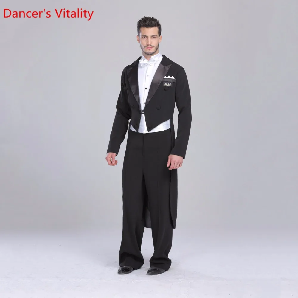 Платье для бальных танцев розничная индивидуальный для мужчин бальный костюм смокинг хвост международный стандарт танец 5 шт