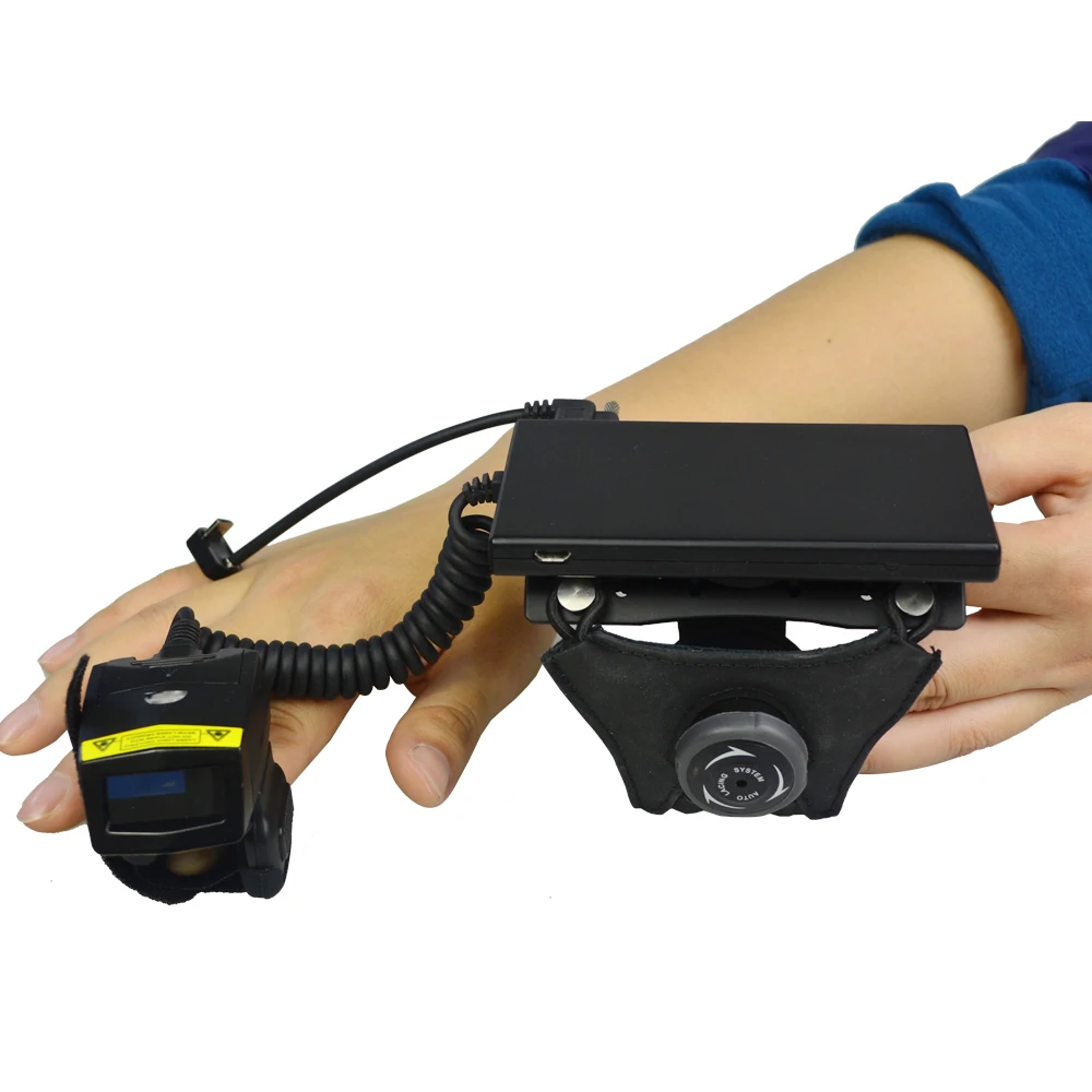 

NEW Bluetooth Barcode Scanner FS02 Wearable Data Terminal WT01S Wired With IOS Android Windows Phones