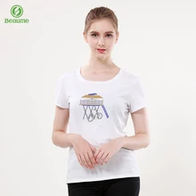 Beaume летний женский открытый короткий рукав Футболка с принтом для занятий альпинизмом Пешие прогулки FEB82188