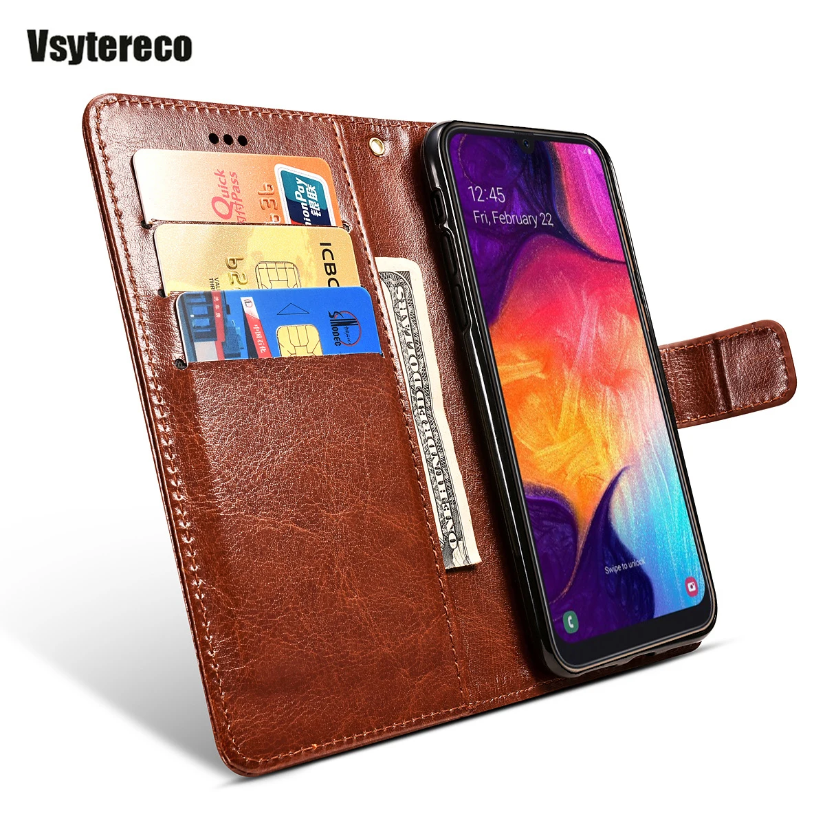 Чехол Samsun A50 кожаный чехол книжка с бумажником для Samsung Galaxy A70 A30 2019 телефона на A 50 30