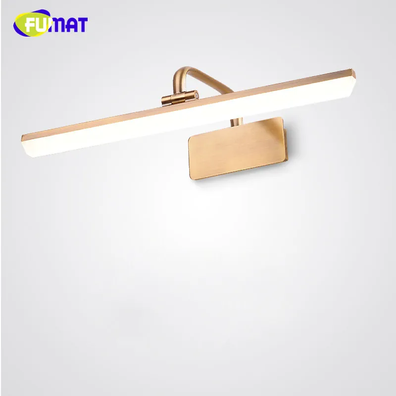 

FUMAT American Style Mirror Front Light European Bathroom Mirror Lamp Cabinet Wall Lamp LED Wall Light Nordic Restroom Makeup