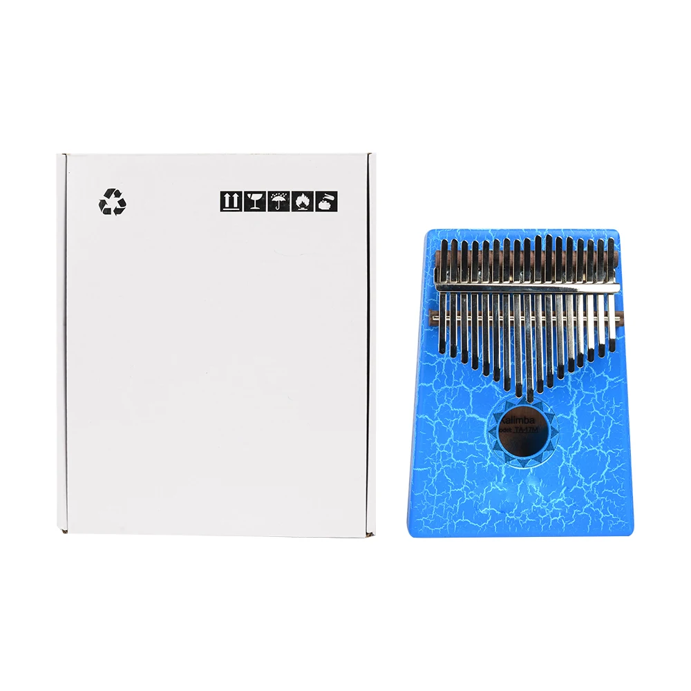 Potable Fashion 17 Key Okoume Kalimba Mbira Sanza Finger Thumb Piano Keyboard Marimba Wood Musical Instrument