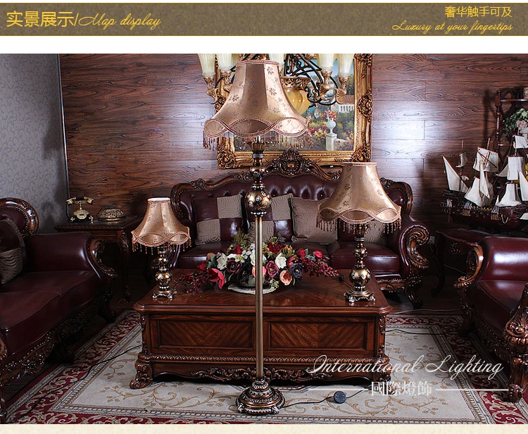 Qiseyuncai-sala de Estar de Estilo Lâmpada de Assoalho Candeeiro de Mesa de Cabeceira Europeu Criativo Retro Vertical Estudo Quarto 26 de mesa de cabeceira quarto lâmpada de assoalho