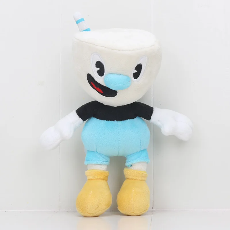 Cuphead плюшевые игрушки куклы Mugman The Chalice King игральные кости Аниме Мягкие хлопковые мягкие детские плюшевые игрушки подарки на день рождения детей - Цвет: Mugman