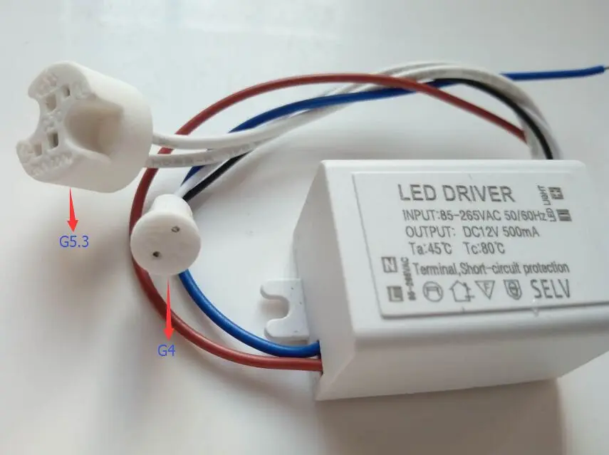 250pcs lot DIY Mini LED driver Supply AC DC Adapters 6W 500mA Driver 100 240V To