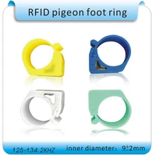 100 шт. курица, утка, кольцо для лапки голубя транспондер RFID карты 125 кГц частотны чип TK4100 диаметр 1,1 см