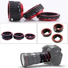 1 Компл. Адаптер Объектива Макро Удлинитель Кольцо для Canon EOS DSLR Объектив Автоматический Фокус Крупным Планом Объектив Адаптер