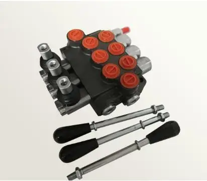

3 lever handle control valve oriented single spool valve hydraulic