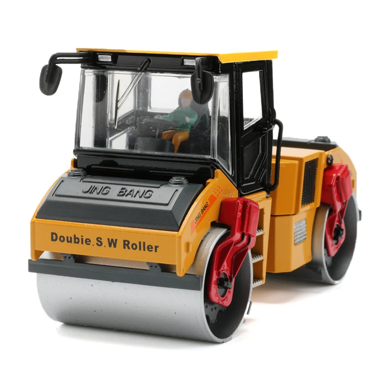 

JINGBANG 1:50 Scale Simulation Truck Toy Alloy Double S.W. Roller Truck Engineering Car Model Toys For Children