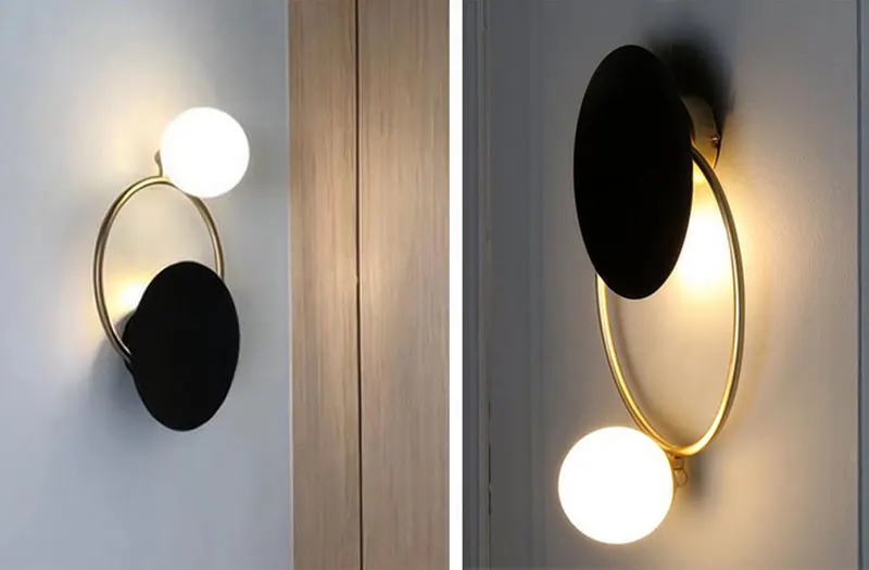 Nordic Post Modern LED Wall Light Bedroom Sconce Wall Lamps Stairs Wall Lights For Home Decoration Vintage Lighting (6)