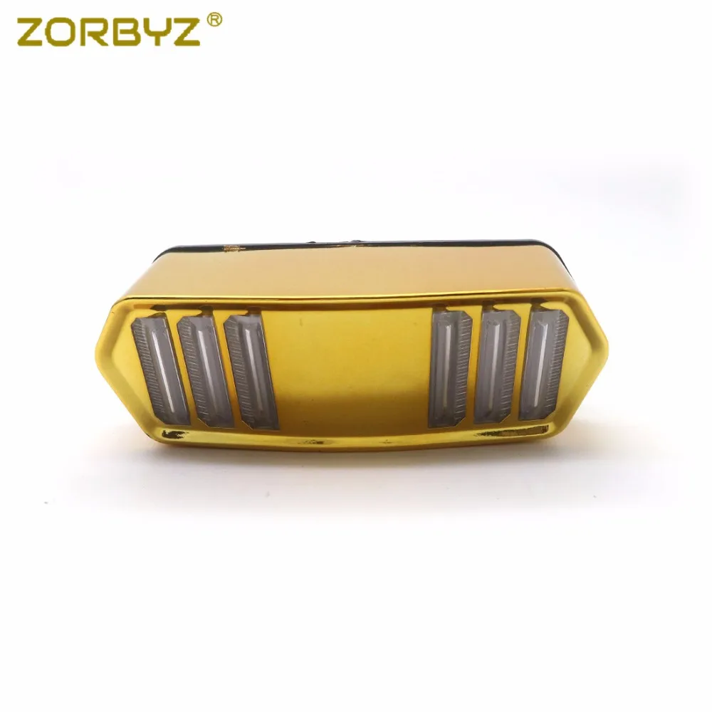 Zorbyz мотоцикл светодиодный фонарь светильник красный/синий/золотой/хром тормозной поворотники Лампа для Honda MSX 125 CBR650F CTX700 CTX700N