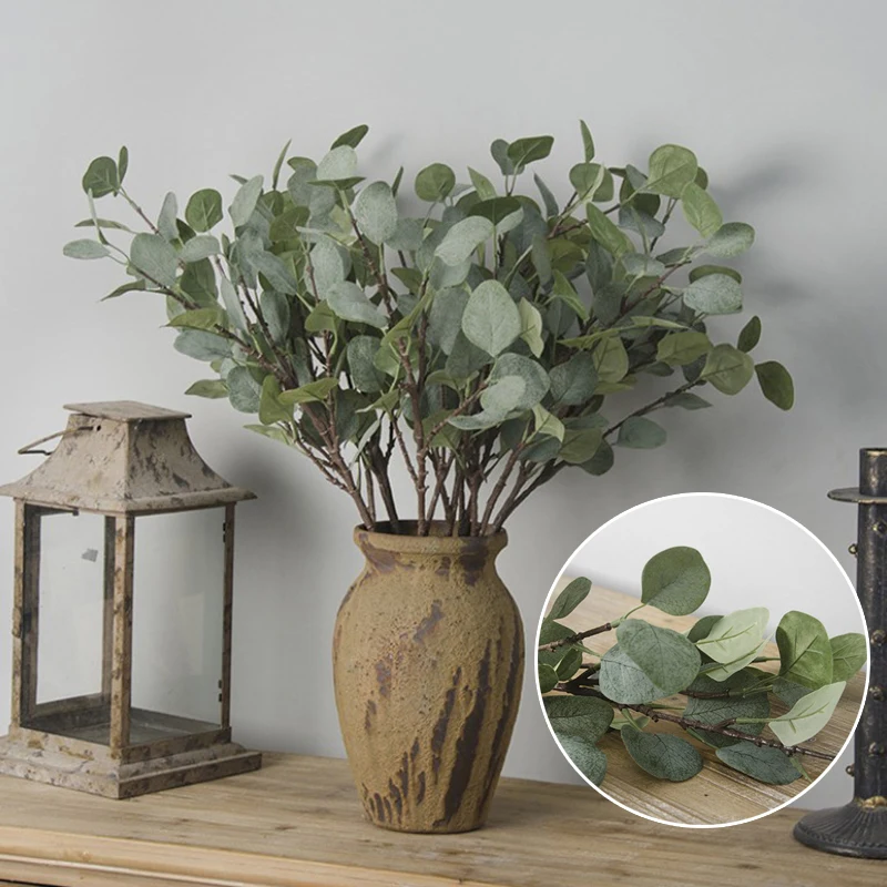 Plantas Artificiales Para Decoracion искусственное растение зеленый поддельный лист листва украшения дома офиса сада Флорес Artificiales