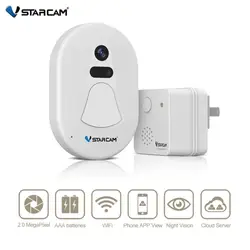 VStarcam Smart Беспроводной wifi-звонок HD BatterAy двери Камера Wi Fi Бесплатная облачного хранения фото безопасности дверной звонок с функцией ночного