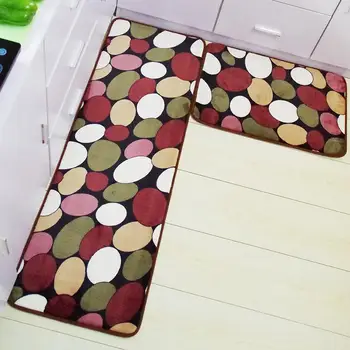 

Kitchen Water Absorption Floor Rug Mat Anti-slip Thick Floor Carpets for Living Room Bedding Room Small and Large Size 2pcs/set