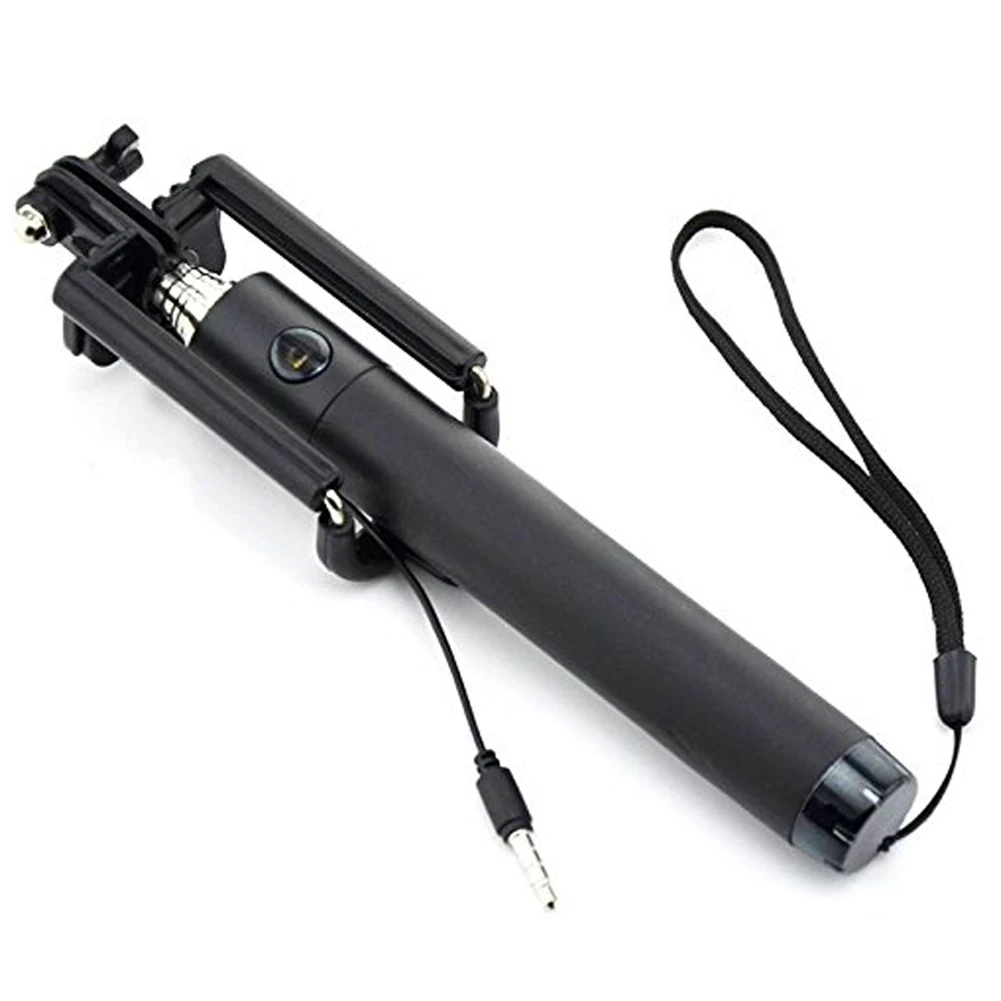 

Super Mini 3.5mm Earphone Jack Line Selfie Stick Universal Mobile Phone Wired Self-Timer Selfie Sticks
