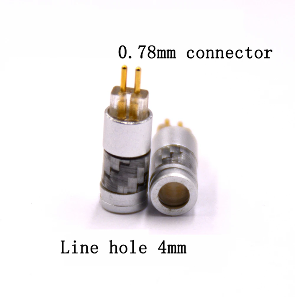 DIY аксессуары для кабеля для наушников 2-контактный разъем 0,78 мм адаптер 4 мм Диаметр отверстия для Westone um3x rc