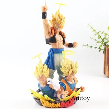 

Anime Action Figures Dragon Ball Z Com:Figuration Super Saiyan Gogeta Vol.1 & 2 Son Goku Vegeta Figure PVC Collection Model Toy