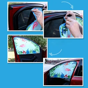 

Universal Cartoon Children Protector Window Sunshade Cover Curtain Blinds Cover Sun Shade Car Sun Shade Magnetic Curtain