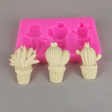Best Offers Small Craft Cactus Resin Plaster Pendant silicone Mould DIY Small Gift Soap Mold