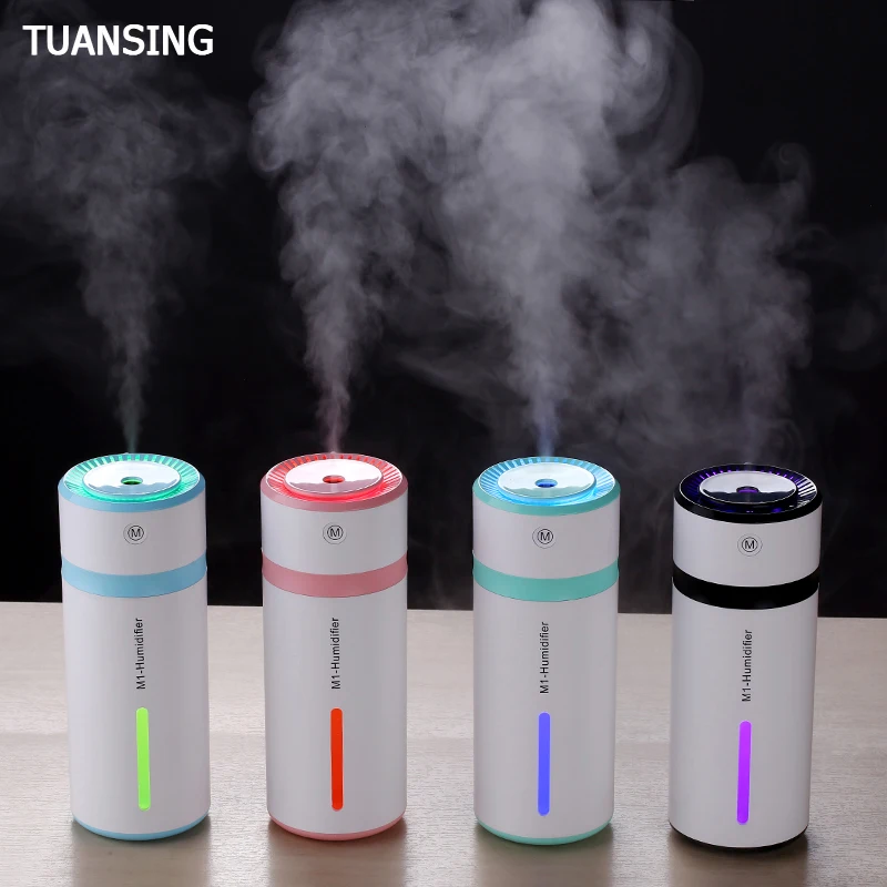 TUANSING 2017 Новый увлажнитель 230 мл мини автомобильный диффузор USB ультразвуковой