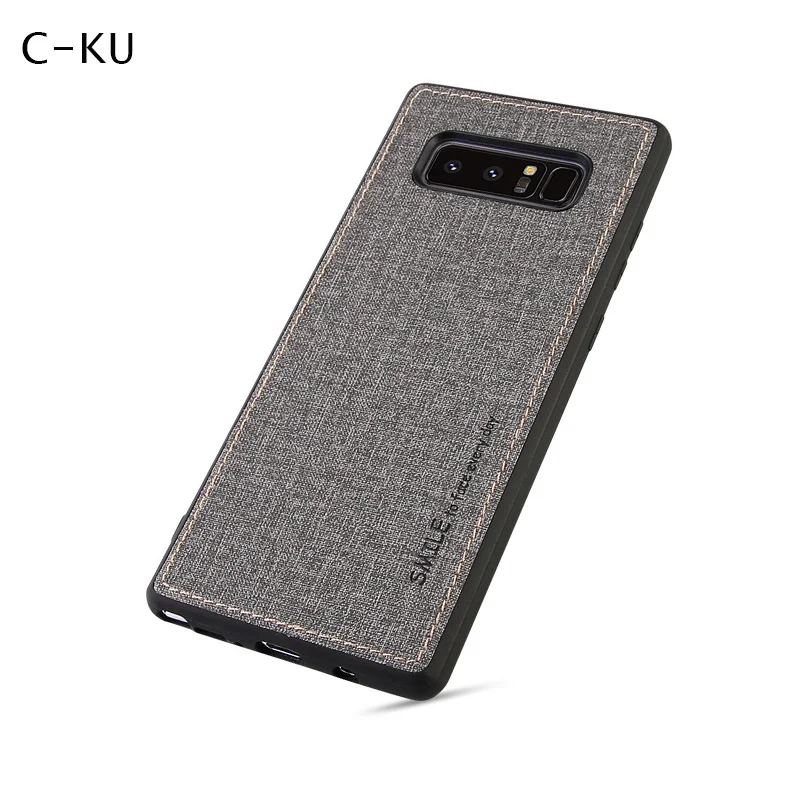 

Cloth Texture Phone Case for Samsung Gaalxy Note 9 8 Luxury Silicone Bumper Back Protective Cover for Samsung Galaxy S8 S9 Plus