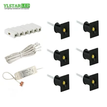 YLSTAR дизайн AC85-265V встраиваемые 6x1 Вт светодиодный мини-прожектор набор свет в шкафу для утопленные потолочные светильники Гарантия 2 года