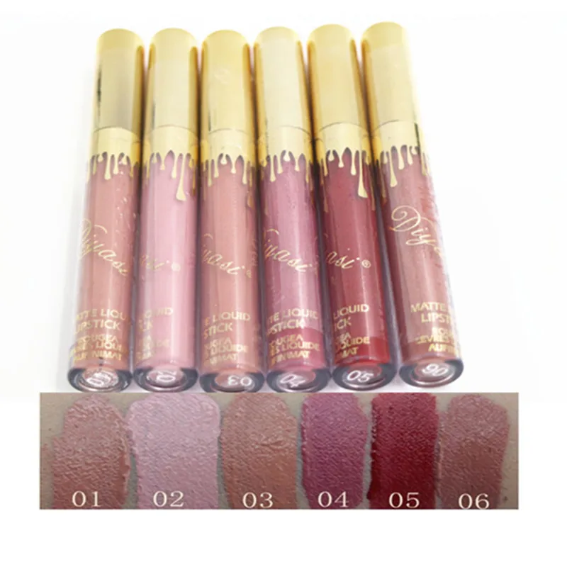 

Beauty Matte Liquid Lipstick Makeup 1PCS Batom Sexy Velvet Nude Naked Color Long Lasting 24 Hours Make Up Lip Stick