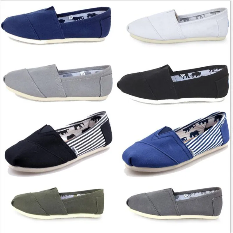 

Women's flat shoes canvas slip on loafers spring shoes casual shoes Woman Shoes comfortable breathable sewing ladies Plus size 3
