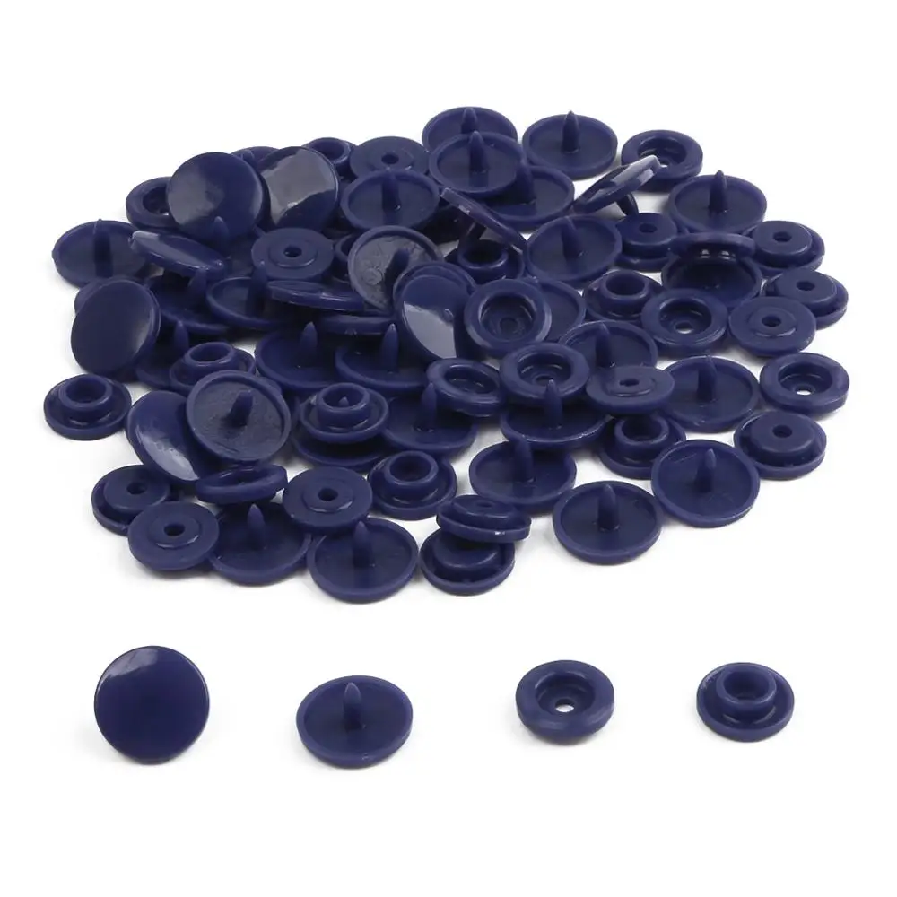 20 комплектов KAM T5 12 мм круглые пластиковые застежки кнопки застежки пододеяльник лист кнопка аксессуары для одежды для детской одежды Зажимы - Цвет: Dark Blue