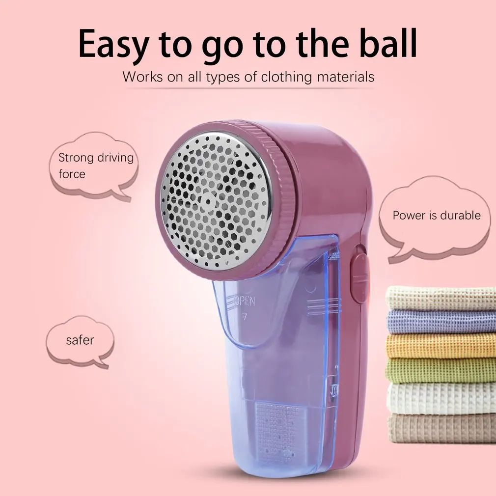 Household Electric Clothes Lint Remover Sweaters/Curtains/Carpets Clothing Machine Remove Pellets Compact 2 Batteries