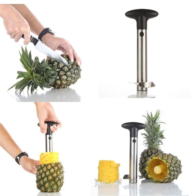 Stainless Steel Pineapple Corer Cutter Slicer Dicer Peeler Fruit Tool