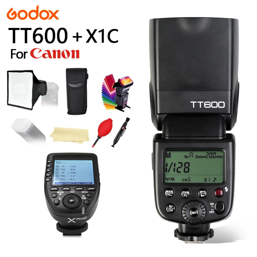 

Godox TT600 TT600S Camera Speedlite Flash 2.4G Wireless + Xpro-C Xpro-F Xpro-N Xpro-S for Canon Nikon Fujifilm Sony Camera