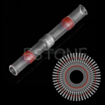 

50Pcs 22-18AWG Waterproof Solder Sleeve Heat Shrink Butt Wire Splice Connector R