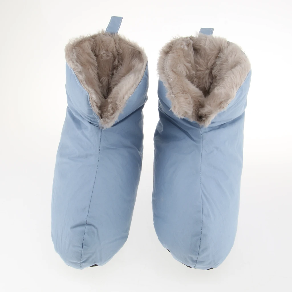 Soft Duck Down Slippers Winter Warm Camping Tent Foot Booties for Men Women Footwear