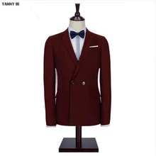 Дизайн мужские костюмы, куртки двубортные официальные деловые костюмы куртка высокого качества на заказ свадебные смокинги жениха куртка