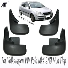 Molded Mud Flaps For Volkswagen VW Polo Mk4 9N3 2005 2009 Mudflaps Splash Guards Front