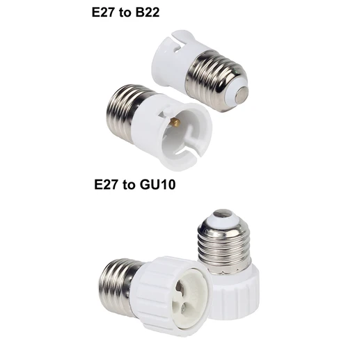 E27 남성-E14 G9 E12 B22 G4 MR16 GU10 E40 여성 램프베이스 램프 홀더, 변환기 소켓 어댑터 LED 옥수수 전구 조명, 1 개 3