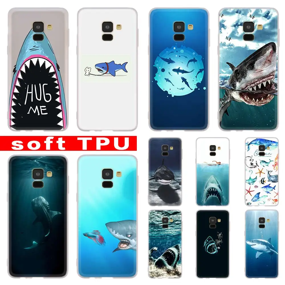 

ocean Whale Sharks fish For Samsung Galaxy A10/A30/A40/A50/A70 A9 A8 A6 a7 2018 A3 A5 2017 2016 TPU Case Cover Soft