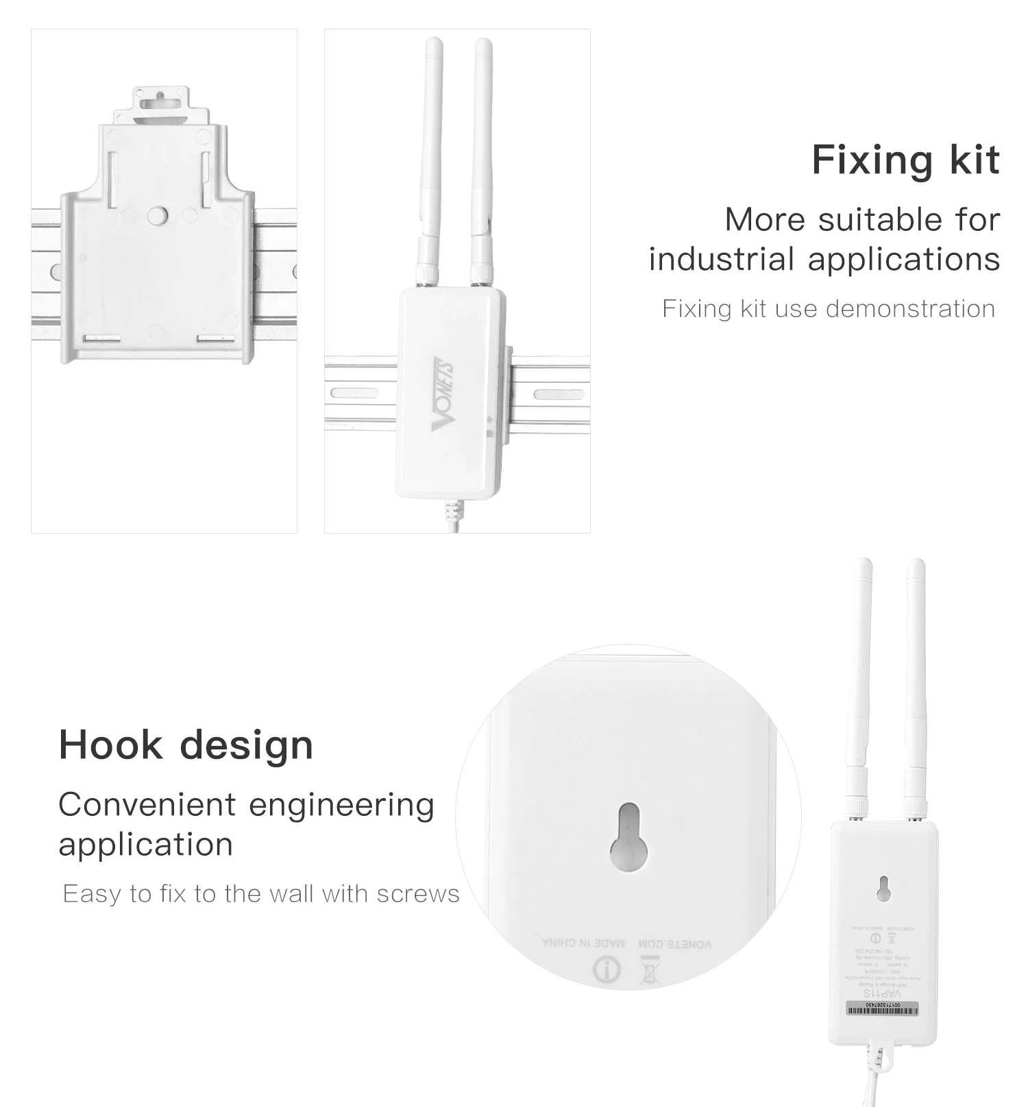 Sem Fio, 2 Antenas Externas para Balança Eletrônica, PLC, 2.4GHz