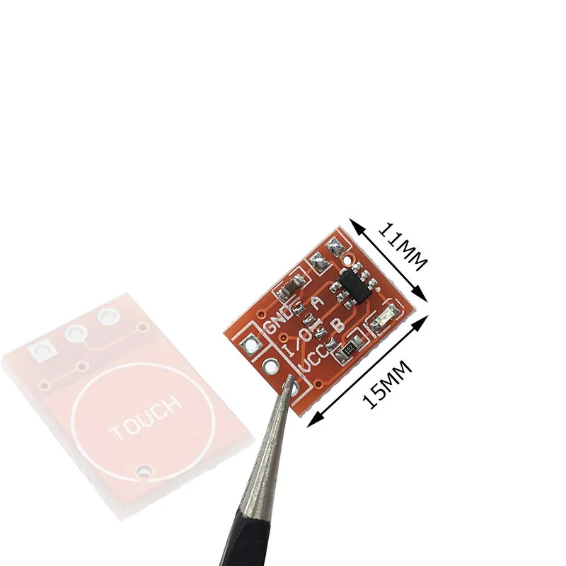 1/5/10 шт TTP223 сенсорная клавиша модуль автоматического включения света сенсорная кнопка емкостный сенсорный выключатели самоблокирующийся/без блокировки емкостный сенсорный выключатели