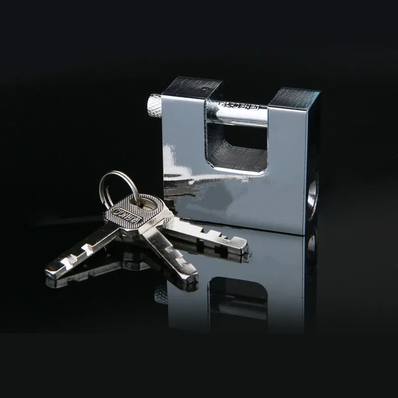 Profesional ganzúas fechadura Rectangular vigas Anti-robo candado con llave de seguridad de la puerta candado