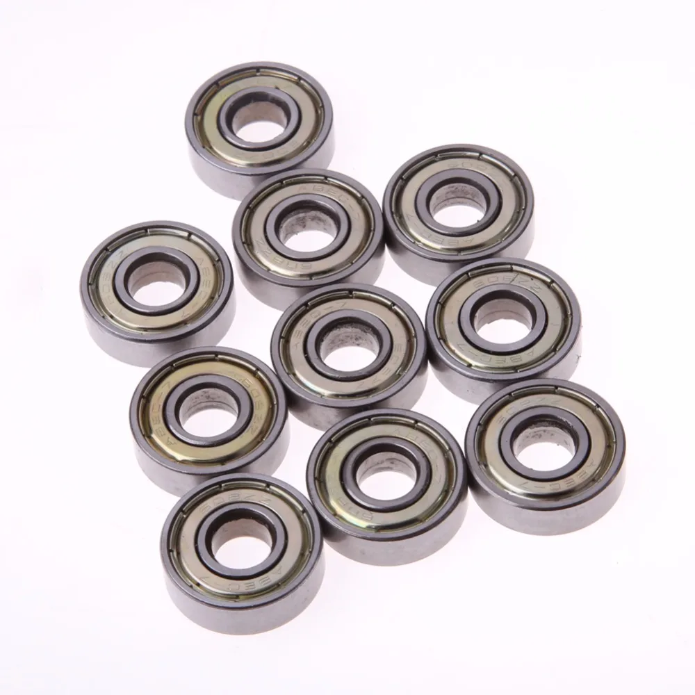 

10pcs Skateboard Scooter Ball Roller Double Shielded Deep Groove Ball Bearings Skate Bearings Wheels Scooter Parts & Accessories