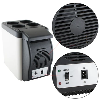 

6L Portable Car Refrigerator Fridge Cooler Warmer Freezer 12V Truck Camping
