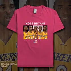 Kobe футболка мужские майки фитнес-футболки черные Manba вентиляторы уличные футболки Bryant США баскетбольная звезда футболка хлопковая одежда 20