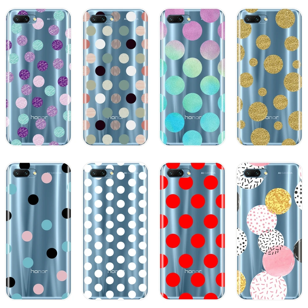 

For Huawei Honor 8X MAX 10 9 8 7 7S 7X 7A 7C Pro Case Silicone Red Dot Soft Back Cover For Huawei Honor 7 8 9 10 Lite Phone Case